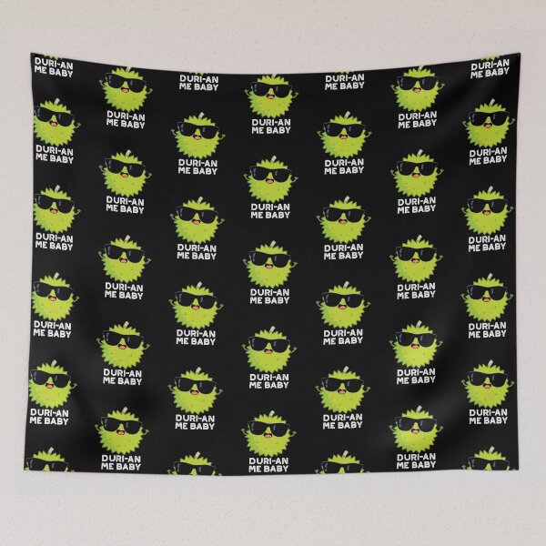Item preview, Duri-an Me Baby Funny Durian Fruit Puns (Dark BG) designed and sold by punnybone.