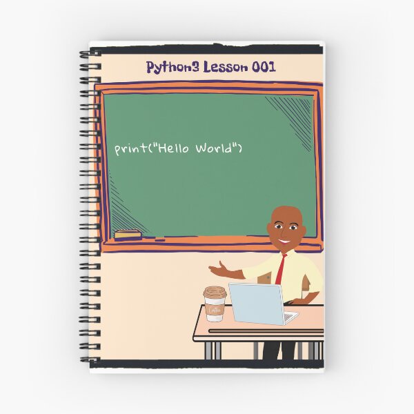 Item preview, Python developer Hello World black man edition designed and sold by OmStyleStudio.