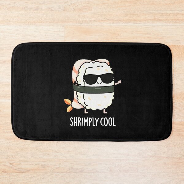 Item preview, Shrimply Cool Funny Shrimp Sushi Puns (Dark BG) designed and sold by punnybone.