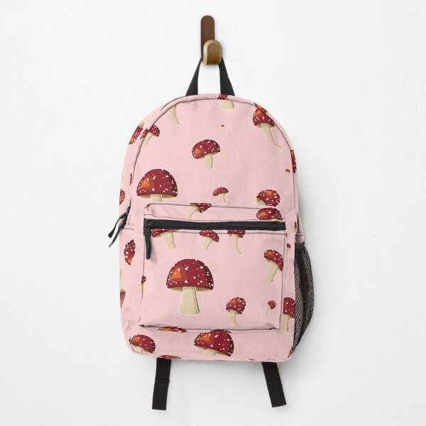 Item preview, Fly Garlic - Toadstool - Mushroom Pattern - pink background designed and sold by houseofwray.