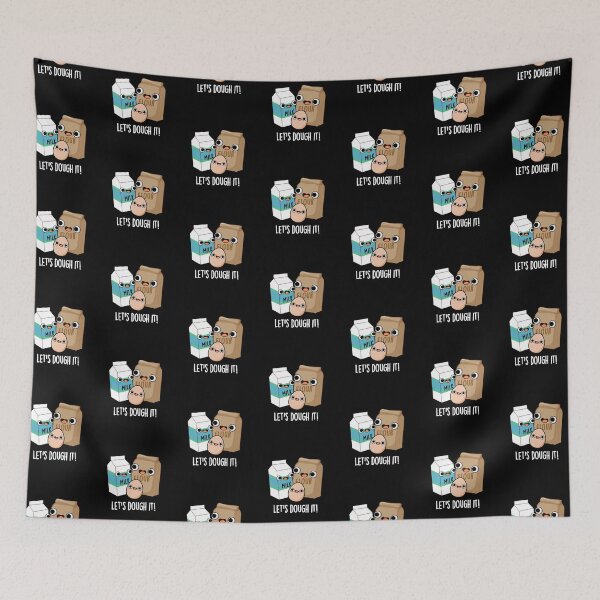 Item preview, Let's Dough It Funny Baking Puns (Dark BG) designed and sold by punnybone.