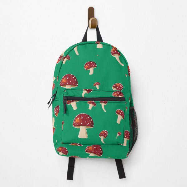 Item preview, Fly Garlic - Toadstool - Mushroom Pattern - green background designed and sold by houseofwray.