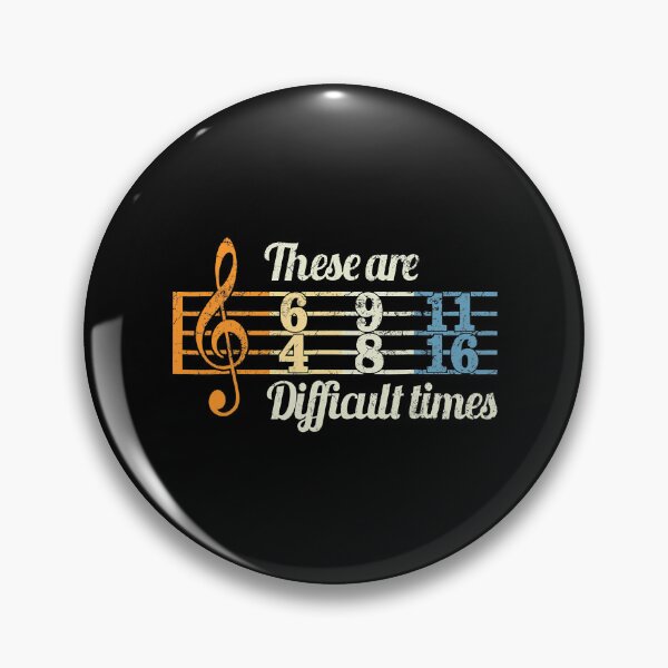 Item preview, These Are Difficult Times Vintage Music Lover Musician designed and sold by Abaddon-art.