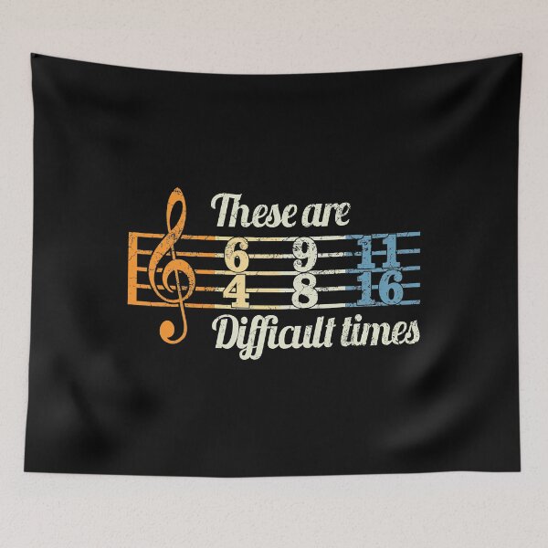Item preview, These Are Difficult Times Vintage Music Lover Musician designed and sold by Abaddon-art.