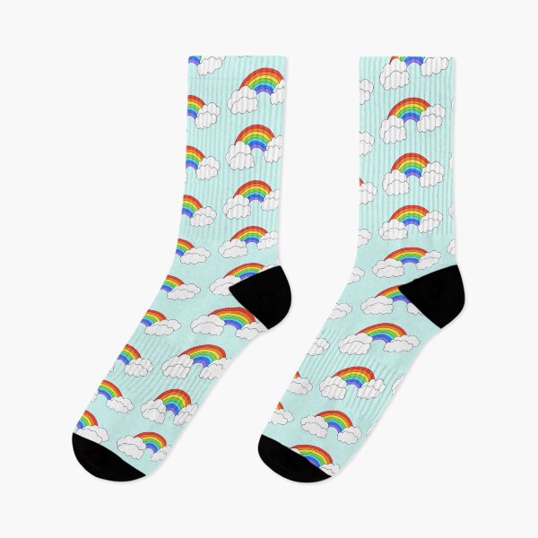 Item preview, Cute rainbow and fluffy clouds designed and sold by mixMixtli.