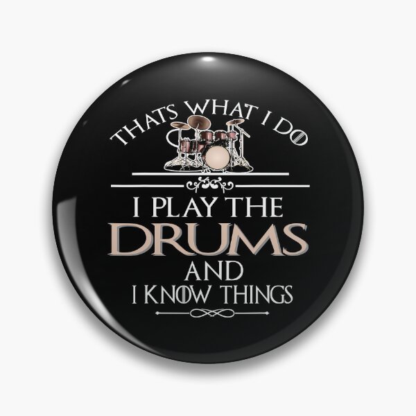 Item preview, I Play The Drums And I Know Things Funny Drumming Lover designed and sold by Abaddon-art.