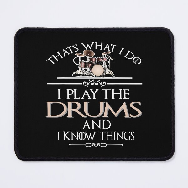 Item preview, I Play The Drums And I Know Things Funny Drumming Lover designed and sold by Abaddon-art.