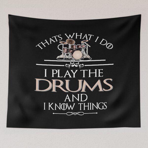 Item preview, I Play The Drums And I Know Things Funny Drumming Lover designed and sold by Abaddon-art.