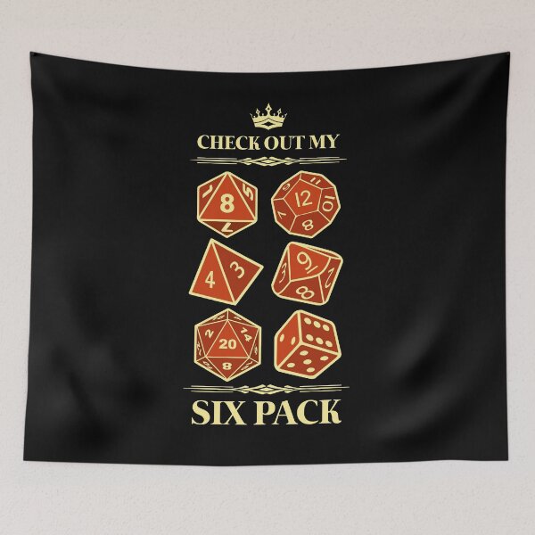 Item preview, Check Out My Six Pack D20 RPG designed and sold by D20Tees.