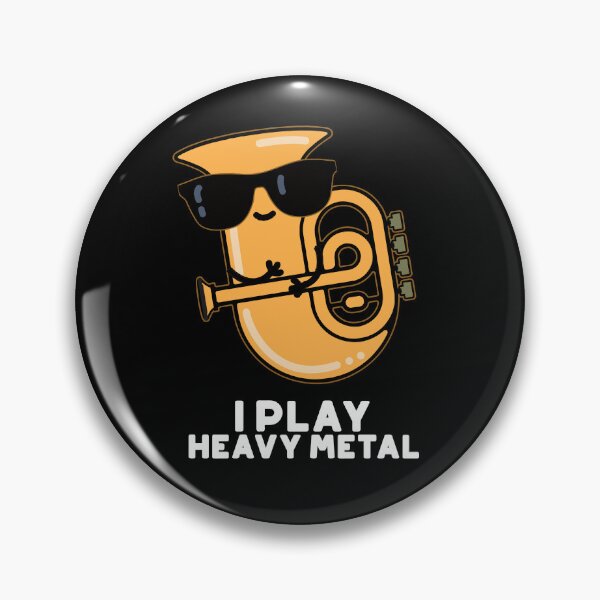Item preview, I Play Heavy Metal Funny Tuba Puns (Dark BG) designed and sold by punnybone.