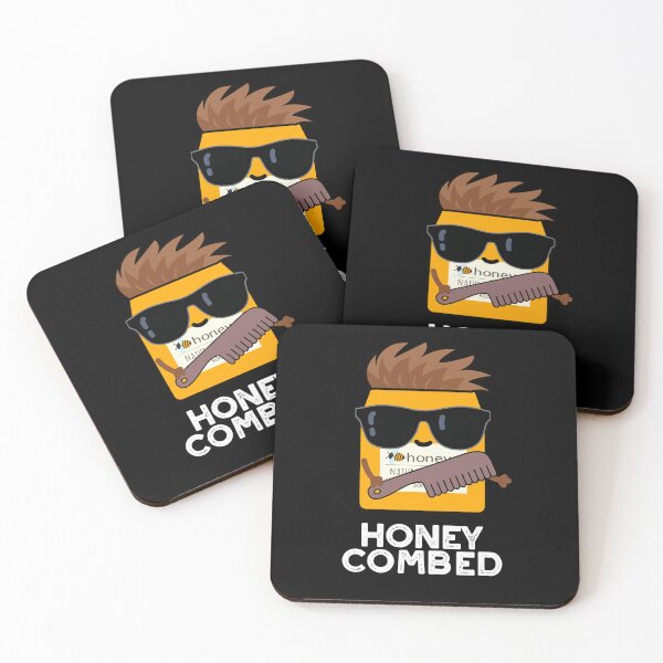 Item preview, Honey Combed Funny Honey Puns (Dark BG) designed and sold by punnybone.