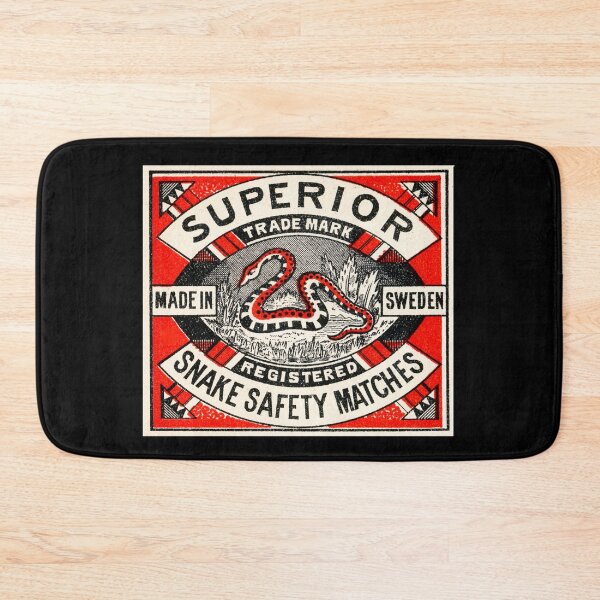 Item preview, Vintage Swedish Matchbox Art - Snake Safety Matches designed and sold by MtWoodsonSales.