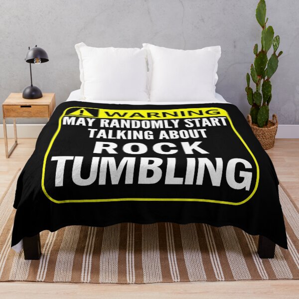 Item preview, Warning May Randomly Start Talking About Rock Tumbling designed and sold by Abaddon-art.