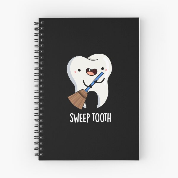 Item preview, Sweep Tooth Funny Dental Puns (Dark BG) designed and sold by punnybone.