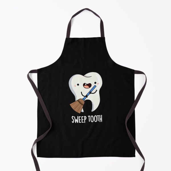 Item preview, Sweep Tooth Funny Dental Puns (Dark BG) designed and sold by punnybone.