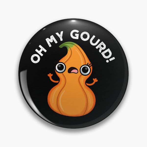 Item preview, Oh My Gourd Funny Veggie Puns (Dark BG) designed and sold by punnybone.