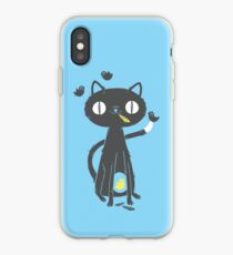 Schwarze Katze iPhone-Hülle & Cover