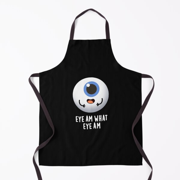Item preview, Eye Am What Eye Am Funny Eyeball Puns (Dark BG) designed and sold by punnybone.
