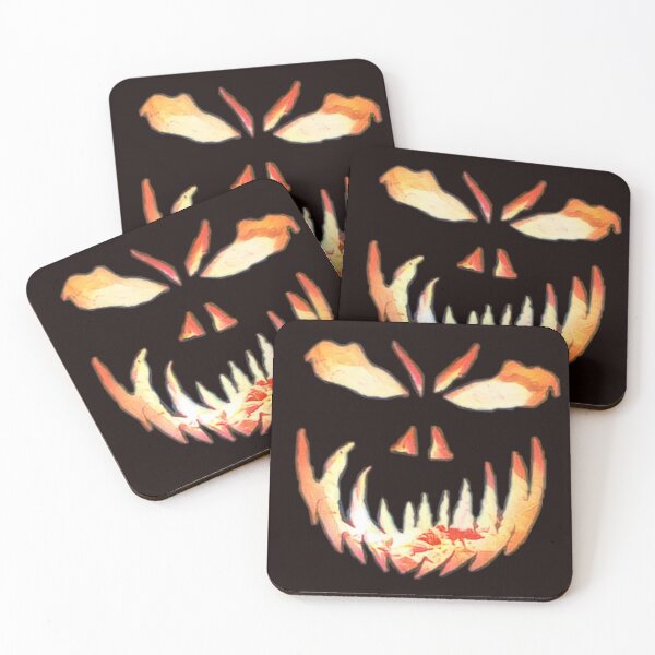Item preview, Halloween scary evil pumpkin - Creepy pumpkin face designed and sold by DuaaSiddiqui.