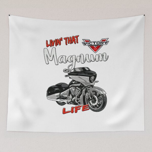 Item preview, Victory Livin' That Magnum M O T O R C Y C L E Life Classic Unisex Tee  designed and sold by altomjausq.