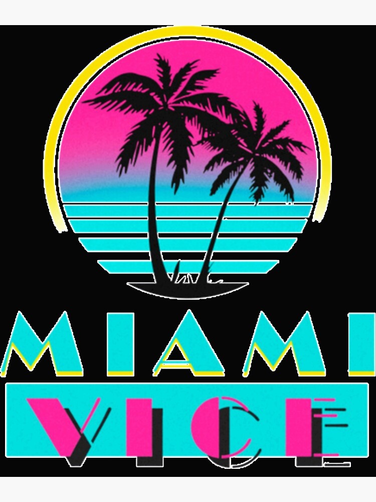 Miami Vice  Art Print for Sale by jeannudson