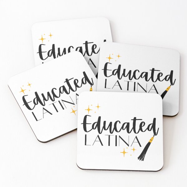 Item preview, Educated Latina With Black and Gold Tassel and Stars designed and sold by SMillustrations.