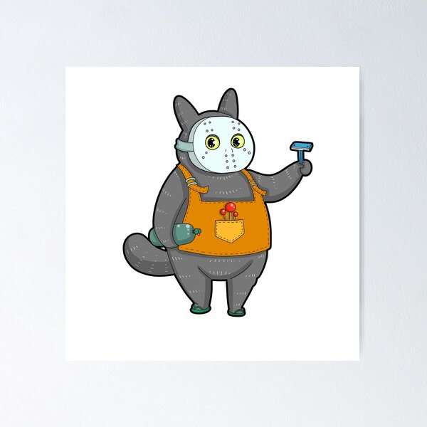 Item preview, Spooky Horrot cat kitty jason  designed and sold by tactooncat.