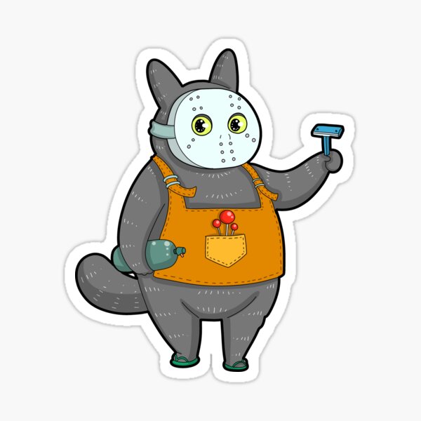 Item preview, Spooky Horrot cat kitty jason  designed and sold by tactooncat.