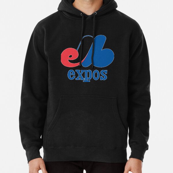 Montreal Expos MLB Bulletin Youth Red Distressed Logo Hoodie —