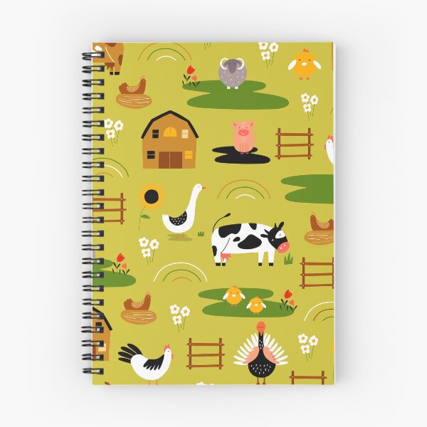 Item preview, Whimsical Farm Animals And Cute Barn Pattern designed and sold by DEC02.