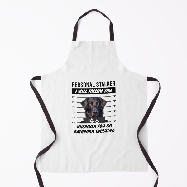 Item preview, Personal Stalker Dog – Black Flat Coated Retriever designed and sold by More Cute Dogs.