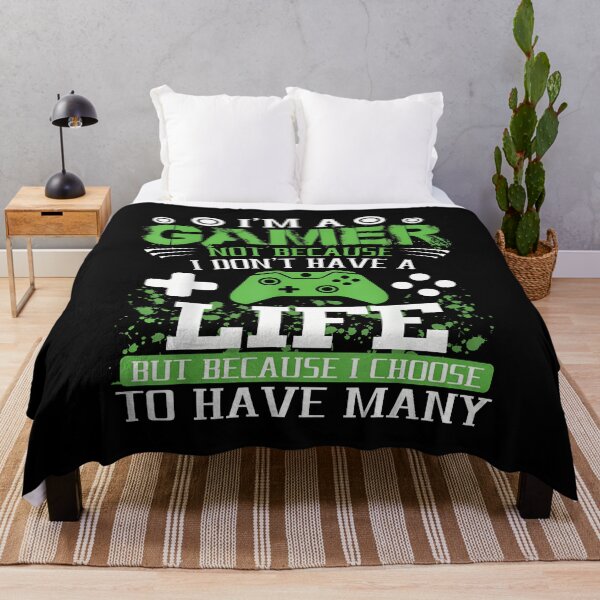 Item preview, I'M A GAMER BECAUSE I CHOOSE TO HAVE MANY LIVES GAMER designed and sold by UnaChapm.