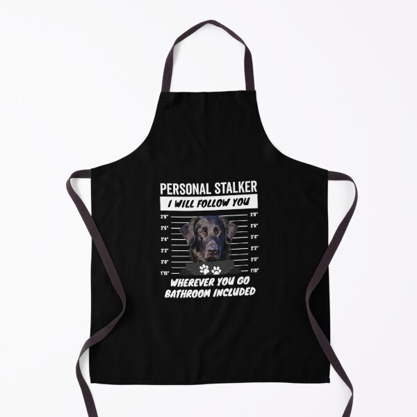 Item preview, Personal Stalker Dog – Black Flat Coated Retriever designed and sold by More Cute Dogs.