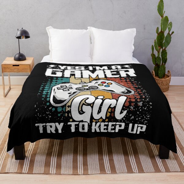 Item preview, Try To Keep Up Gamer Yes I’m A Gamer Girl designed and sold by UnaChapm.