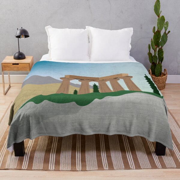 Item preview, Greek ruins landscape designed and sold by EsjCreative.