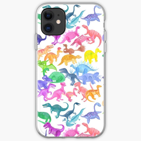 Roarsome Rainbow Dinosaur Alphabet iPhone Soft Case