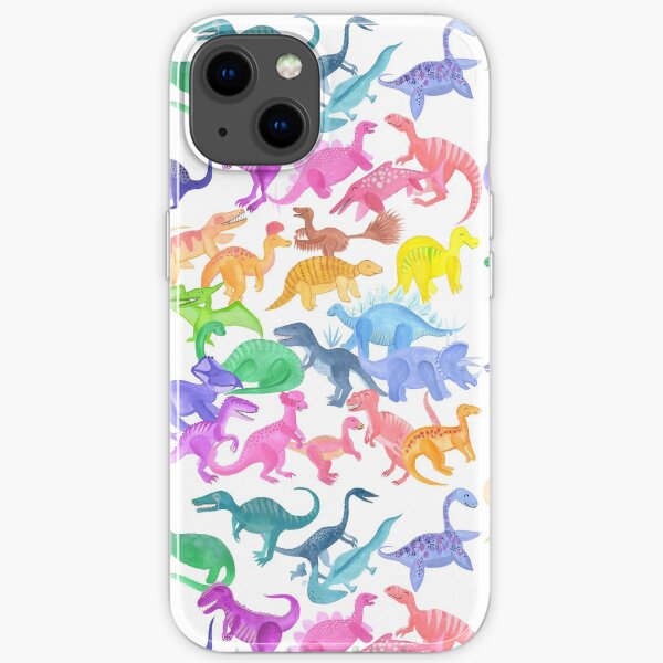 Roarsome Rainbow Dinosaur Alphabet iPhone Soft Case