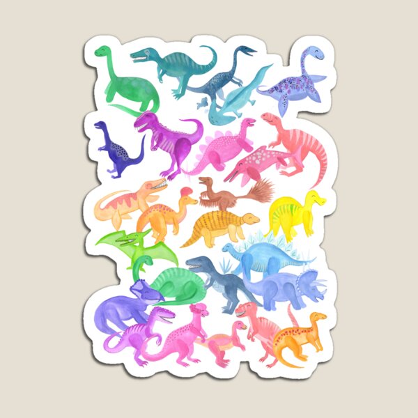 Roarsome Rainbow Dinosaur Alphabet Magnet