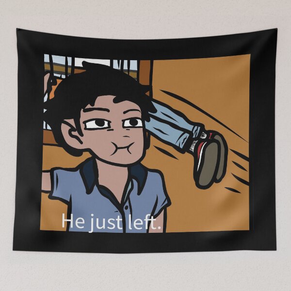 Item preview, "He just left." designed and sold by RatTrapTees.