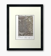 USGS TOPO Map Idaho ID Grasmere Reservoir 20101117 TM Framed Print