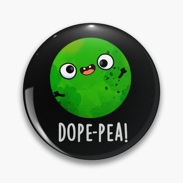 Item preview, Dope-pea Funny Dopey Pea Pun (Dark BG) designed and sold by punnybone.