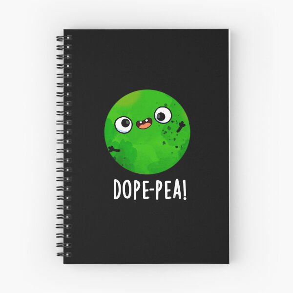 Item preview, Dope-pea Funny Dopey Pea Pun (Dark BG) designed and sold by punnybone.