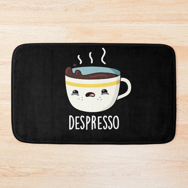 Item preview, Depresso Funny Sad Espresso Coffee Puns (Dark BG) designed and sold by punnybone.
