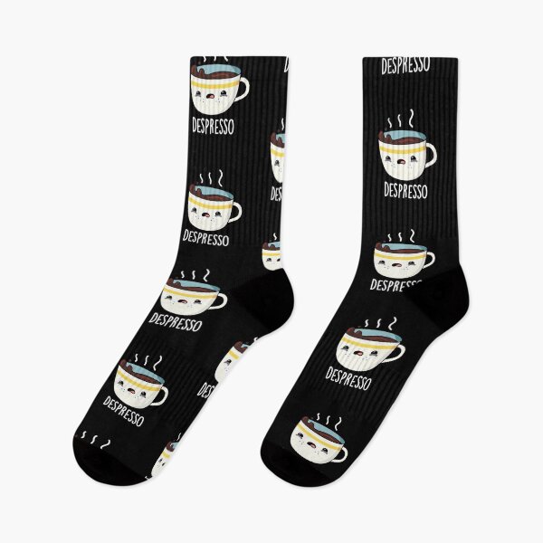 Item preview, Depresso Funny Sad Espresso Coffee Puns (Dark BG) designed and sold by punnybone.