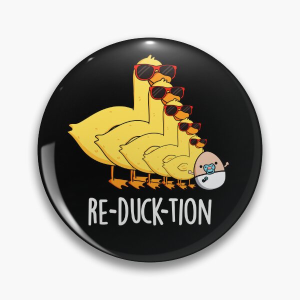 Item preview, Re-duck-tion Funny Animal Duck Puns (Dark BG) designed and sold by punnybone.