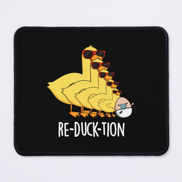 Item preview, Re-duck-tion Funny Animal Duck Puns (Dark BG) designed and sold by punnybone.