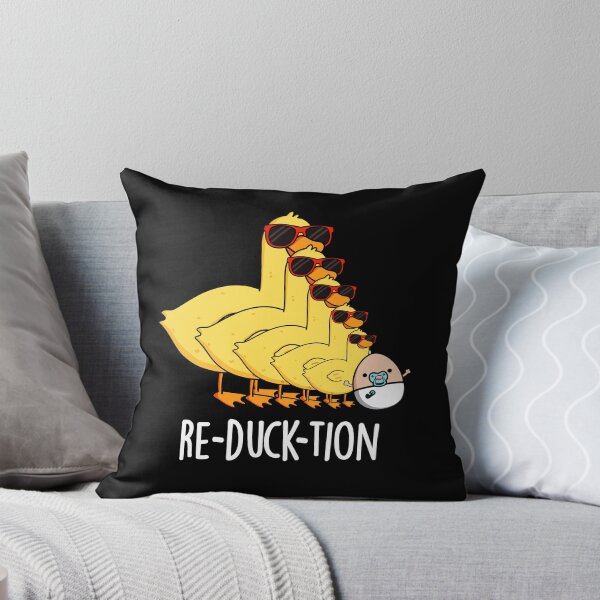 Item preview, Re-duck-tion Funny Animal Duck Puns (Dark BG) designed and sold by punnybone.