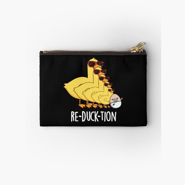 Item preview, Re-duck-tion Funny Animal Duck Puns (Dark BG) designed and sold by punnybone.