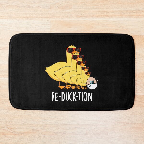 Item preview, Re-duck-tion Funny Animal Duck Puns (Dark BG) designed and sold by punnybone.