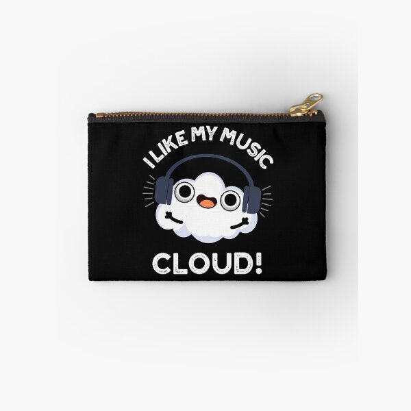 Item preview, I Like My Music Cloud Funny Weather Puns (Dark BG) designed and sold by punnybone.